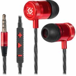 Наушники Defender Pollaxe black/red (64453)