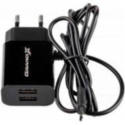 Зарядное устройство Grand-X CH-35B + micro USB