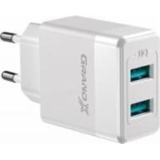 Зарядное устройство Grand-X CH-50W 2USB 5V 2,4A White