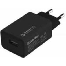 Сетевое зарядное устройство ColorWay 1 USB Quick Charge 3.0 (18W) черный