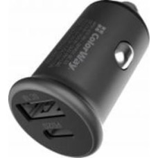 Автомобильное зарядное устройство ColorWay 2USB Type-C PD20 W / USB QC3.0 (38 W)