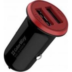 Автомобильное зарядное устройство ColorWay 2USB AUTO ID 3.4A (CW-CHA026-BK)