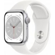 Смарт-часы Apple Watch Series 8 GPS 41mm Silver Aluminium Case with White Sport Band (MP6K3UL/A)