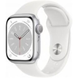 Смарт-часы Apple Watch Series 8 GPS 41mm Silver Aluminium Case with White Sport Band (MP6K3UL/A)