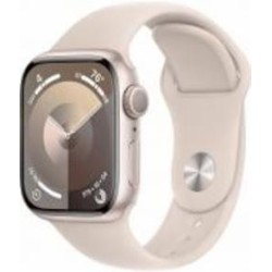 Смарт-часы Apple Watch Series 9 GPS 41mm Starlight Aluminium Case with Starlight Sport Band - S/M (MR8T3QP/A)