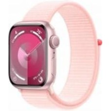 Смарт-часы Apple Watch Series 9 GPS 41mm Pink Aluminium Case with Light Pink Sport Loop (MR953QP/A)