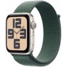 Смарт-часы Apple Watch SE GPS 44mm starlight aluminium Case with Lake Green Sport Loop (MXEW3QH/A)