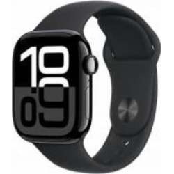 Смарт-часы Apple Watch Series 10 GPS 42mm Jet Black Aluminium Case with Black Sport Band - M/L (MWWF3QH/A)