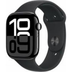 Смарт-часы Apple Watch Series 10 GPS 46mm jet black Aluminium Case with Black Sport Band M/L (MWWQ3QH/A)