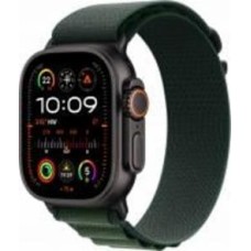 Смарт-часы Apple Watch Ultra 2 GPS + Cellular 49 mm black titanium Case with Dark Green Alpine Loop - Large (MX4T3UL/A)