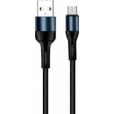 Кабель ColorWay USB - MicroUSB (nylon) 2.4 А 1 м черный (CW-CBUM045-BK)