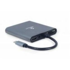 Док-станция A-CM-COMBO6-01, 6-в-1 (Hub3.1 / HDMI / VGA / PD / карт-ридер / стереоаудио)