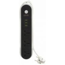 Фильтр-удлинитель LDNIO SC3301 3 USB 1.6 м с заземлением 3 гн. черный SC3301