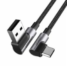 Кабель UGREEN US176 Angled USB 2.0 to Angled USB Type-C Cable Nickel Plating Aluminum Shell 3A 1 м черный (20856) Кабель UGREEN US176 Angled USB 2.0 to Angled USB Type-C Cable Nickel Plating Aluminum Shell 3A 1 м черный (20856)