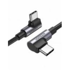 Кабель UGREEN US335 Angled USB Type-C to Angled USB Type-C 100W 5A Cable Aluminium Shell with Braide 1 м черный (70696)