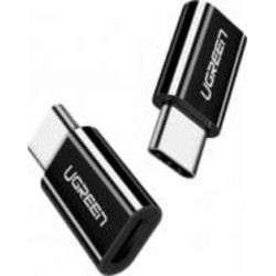 Адаптер UGREEN US157 USB Type-C to microUSB OTG Adapter черный (30391)