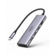 USB-хаб UGREEN CM511 6-in-1 USB Type-C to 3xUSB 3.0 plus HDMI Multifunction Adapter Space Gray (60383)