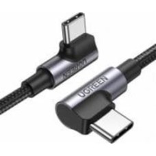 Кабель UGREEN US335 Angled USB Type-C to Angled USB Type-C 100W 5A 2 м черный (70698)