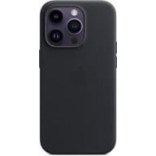 Чехол Apple Leather Case with MagSafe для iPhone 14 Pro midnight (MPPG3ZE/A)