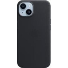 Чехол Apple Leather Case with MagSafe для iPhone 14 midnight (MPP43ZM/A)