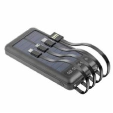 Повербанк с солнечной панелью Setty 10000 mAh black (SLR-100)