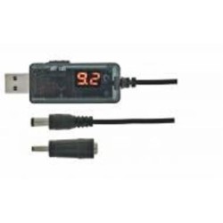 Кабель питания Maxxter USB-AM на 5.5 / 3.5 мм, 9/12V, 0.8 м 0,8 м black (UB-DC9/12-0.8M)