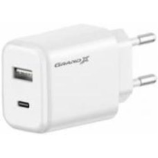 Зарядное устройство Grand-X Fast Сharge PD3.0, QС4.0, AFC, SCP, FCP 1USB+1TypeC 20W (CH-890)