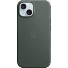 Чехол Apple FineWoven Case with MagSafe для Apple iPhone 15 evergreen (MT3J3ZM/A)