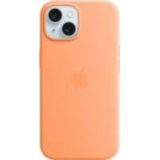 Чехол Apple Silicone Case with MagSafe для Apple iPhone 15 orange sorbet (MT0W3ZM/A)