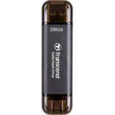 SSD-накопитель Transcend USB 10Gbps Type C/A 256GB Portable USB 3.2 3D NAND (TS256GESD310C)