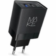 Зарядное устройство Make 18W QC3.0+2.4A Black (MCW-322QBK)