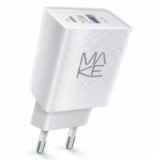 Зарядное устройство Make 20W PD+QC White (MCW-324PWH)