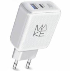 Зарядное устройство Make 30W PD+QC White (MCW-326PWH)