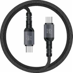 Кабель Make Type-C to Type-C PD Denim 1 м серый (MCB-CD8GR) Кабель Make Type-C to Type-C PD Denim 1 м серый (MCB-CD8GR)