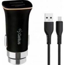Автомобильное зарядное устройство Gelius Apollo GP-CC01 2USB 3.1A 15W + кабель MicroUSB