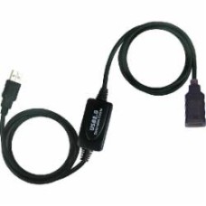 Удлинитель Viewcon 25 м черный (VV043-25M) активный USB2.0 AM/AF