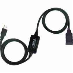 Удлинитель Viewcon 25 м черный (VV043-25M) активный USB2.0 AM/AF