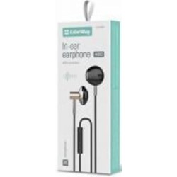 Наушники ColorWay 3.5 mm Wired Earphone Blast 2 black (CW-WD02BK)