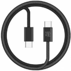 Кабель телефонный Make Type-C to Type-C PD 65W Nylon 1 м (MCB-CN1BK)