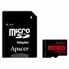 Карта памяти Apacer microSD 64 ГБ Class 10 (AP64GMCSX10UB-R )