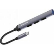 USB-хаб ColorWay USB-C 4-в-1 USB2.0х3/USB3.0 0,12 м серый (CW-HUB04)