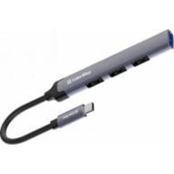 USB-хаб ColorWay USB-C 4-в-1 USB2.0х3/USB3.0 0,12 м серый (CW-HUB04)