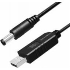 Кабель ColorWay 9V (USB-DC 5.5х2.5mm) 1 м черный (CW-CBUD066-BK)