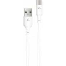 Кабель Acclab PwrX 28W USB to Type-C 1,2 м белый (1283126559532)