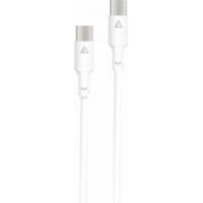 Кабель Acclab PwrX 60W Type-C to Type-C 1,2 м белый (1283126559563)