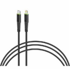 Кабель Intaleo CBFLEXTL1 Type-C to Lightning 18 Вт 1,2 м черный (1283126542459)