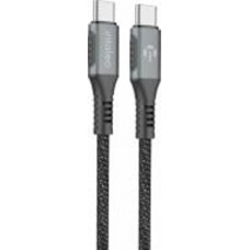 Кабель Intaleo CBGPD60WTT1 Type-C to Type-C 60W 1,2 м серый (1283126518096)