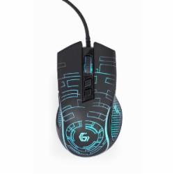 Мышка Gembird USB интерфейс, подсветка black (MUSG-RGB-01)