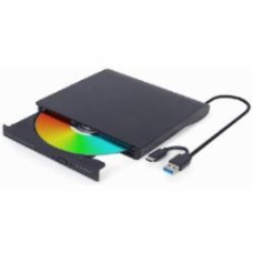 Внешний DVD-привод Gembird USB 3.0 (+ Type-C) DVD-USB-03