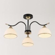 Люстра потолочная WunderLicht Ganza 3x60 Вт E27 черный KK9024-43